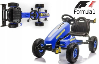 PEDÁLNA KARTA PRE DETI FORMULA 1 VÝNIMOČNE PEVNÁ, ODOLNÁ, PEVNÁ